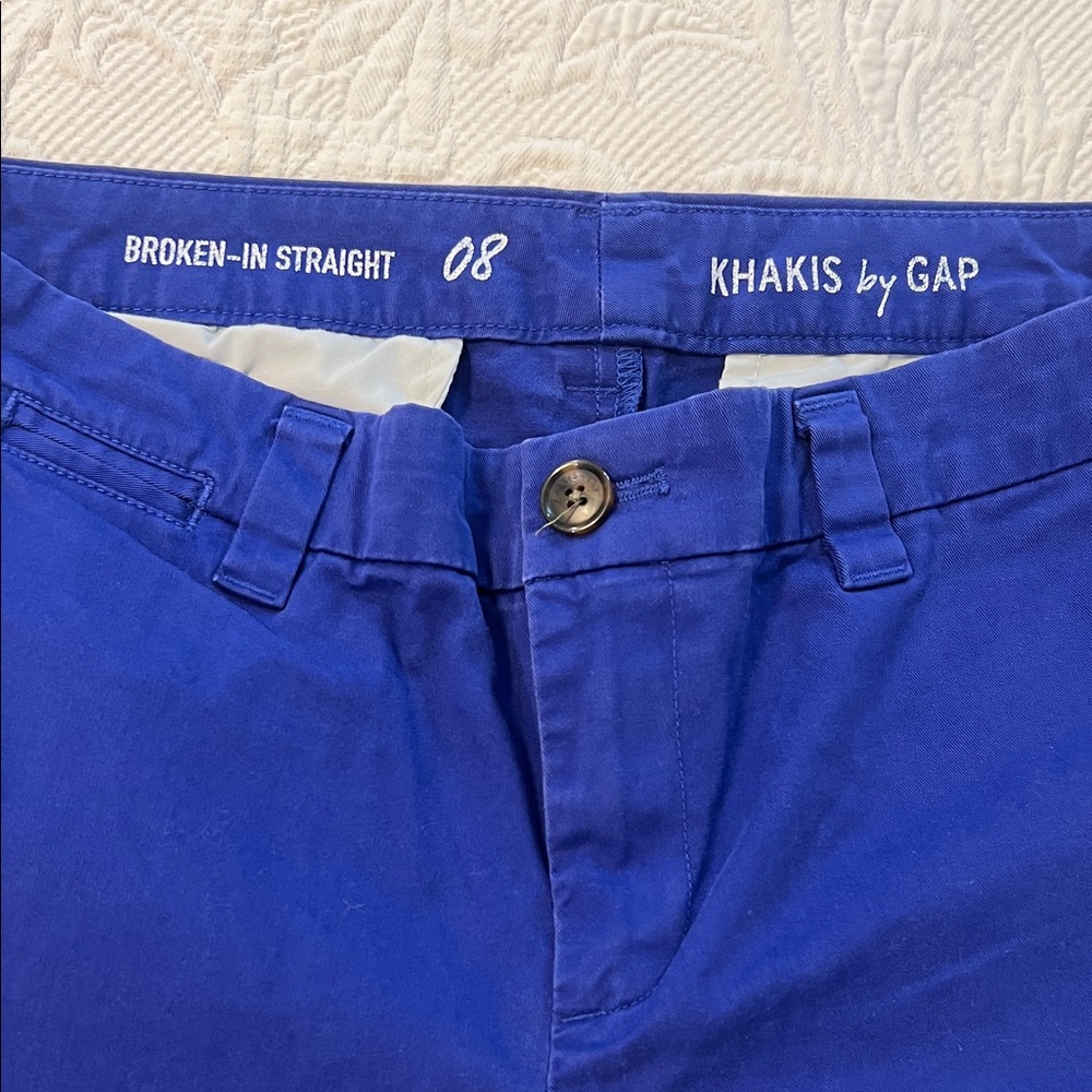 GAP Women's Straight Leg Pants Bright Blue